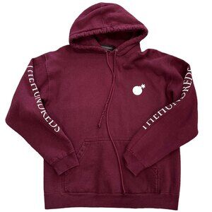 The Hundreds Burgundy Red Athletic Pullover Hoodie Sweater M